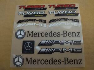 【送料無料】Mercedes AMG(メルセデス AMG) ステッカー 横13.8cm×縦14cm ②　メルセデスベンツ