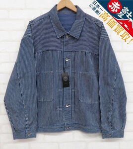 8T4474/未使用品 PORTER CLASSIC STEINBECK HICKORY STRIPE JACKET ポータークラシック スタインベックヒッコリーストライプジャケット