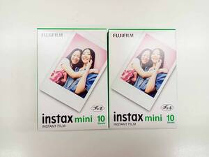 新品 未開封 instax mini 10 チェキ専用フィルム ２個 20枚 FUJIFILM 未使用品 フジフイルム インスタックス・ミニ