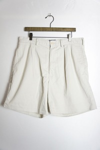 正規 90s POLO RALPH LAUREN ポロ ラルフローレン ANDREW SHORT PANTS チノ ショート パンツ ショーツ 白 34 本物 813N