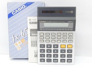 【超希少品】関数電卓 CASIO fx-650m 大きな数字キー