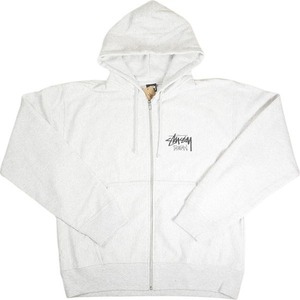 STUSSY ステューシー 24AW STOCK TAIWAN ZIP HOOD ASH HEATHER 台湾限定ジップパーカー 薄灰 Size 【L】 【新古品・未使用品】 20807634