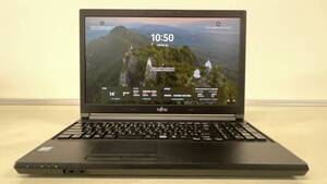 中古ノートパソコン★Windows11★Fujitsu Core i5-7200U/@2.70GHz/4GB/SSD 128GB/15インチ以上★a