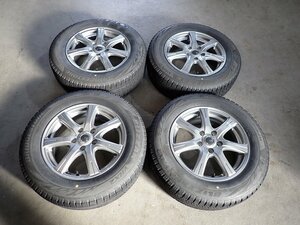 YS12963【送料無料205/65R16】J31ティアナなどに ブリヂストン 中古スタッドレスセット ★16×6.5J 114.3/5H ET53★1円スタート