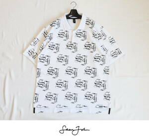 Sean John（ショーンジョン）総ロゴプリント・ポロシャツ size2XL