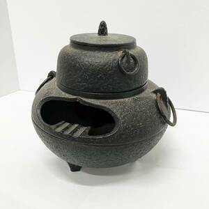 【H207】現状品　南部鉄器　金属工芸　鉄製　鉄器　茶器　灰皿　アンティーク　コレクション　鉄瓶　本体のみ