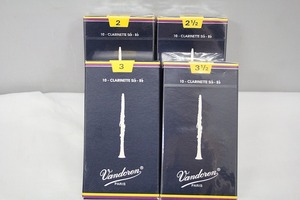 【未使用】 バンドーレン vandoren リードセット 10-CLARINETTE Si♭-B♭(2、3.1/2、2.1/2)