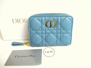 【未使用保管品】 クリスチャン ディオール Christian Dior カロ カーフスキン スカーレットウォレット 2つ折り 財布 コンパクトウォレット