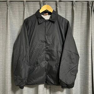 良品 80s 90s condinal ブラック ナイロンコーチジャケット ヴィンテージ college MIT ナイロン 黒 USA製 ジャケット usa Vintage M