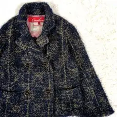 Coohem KNIT TWEED JACKET ダブル モヘアウール混 S