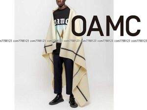 保管品9.5万《OAMC》EDITION購入 ウール100%オーエーエムシー(元Supreme)ブランケット ファブリック アウトドア マルチカバーリネン