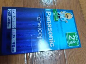 超旧型品　未使用　未開封品　リスク品　K-KJ83MCC04 充電器 BQ-CC83　パナソニック Panasonic 単4形 充電式eneloop 4本付 充電器セット