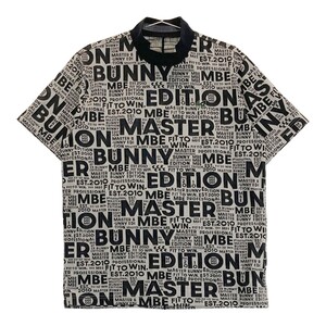 MASTER BUNNY EDITION マスターバニーエディション 2024年モデル ハイネック 半袖Tシャツ 総柄 グレー系 4 [240101316171] ゴルフウェア