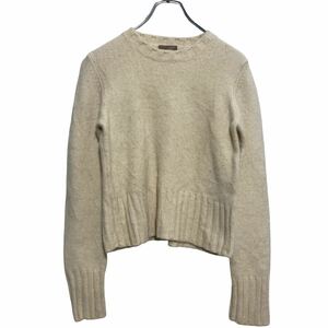 J.CREW ウールニット セーター レディース M アイボリー 無地 ジェイクルー 短丈 古着卸 アメリカ仕入 a610-6705