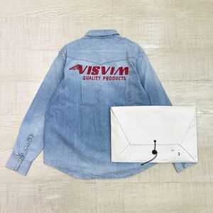 24aw 2024 新品 VISVIM SOCIAL SCULPTURE SHIRT CRASH ビズビム クラッシュ シャツ ダメージ加工 刺繍 0124205007002 サイズ 3 701