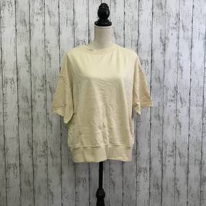 EVRIS　エヴリス　オーバーサイズ Tシャツ　アイボリー　S5.5-8　USED