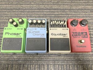 【通電動作未確認】BOSS Equalizer GE-7 Phaser PH-1R SUPER Chorus CH-1 Guyatone Distortion PS-102 エフェクター 4個セット 1円~　S4777