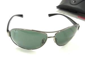 1円 ■極美品■ Ray-Ban レイバン RB3386 004/71 7 サングラス メガネ 眼鏡 メンズ レディース シルバー系×ブラック系 BI6126