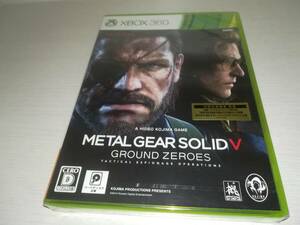 XBOX360 新品未開封 METAL GEAR SOLID V GROUND ZEROS 初回生産版 メタルギア ソリッド 5 グラウンド ゼロズ