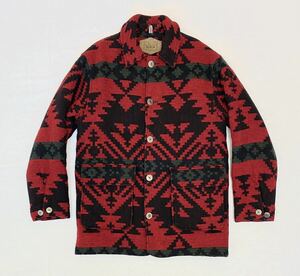 ★美品 90s Woolrich ネイティブ柄 ウールコート SizeS USA製 ビンテージ ペンドルトン オルテガ★