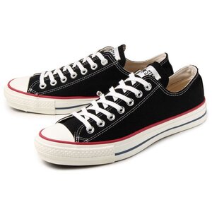 ☆CONVERSE CANVAS ALL STAR J OX 黒/赤紺白 26.0cm コンバース キャンバス オールスター ジャパン オックス 日本製 JAPAN 31304300