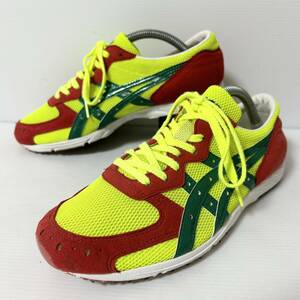 asics アシックス　ソーティ　ランニングシューズ　スニーカー　マラソンシューズ　24.5cm イエロー　スエード　＊48