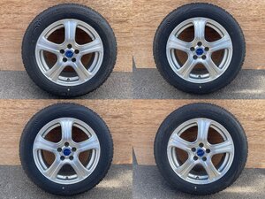 【中古品】ブリジストン FEID ブリザックVRX PCD100 5穴 195/60R16 2019年製 ミニバン等にどうぞ！【タイヤ＆ホイール４本セット】