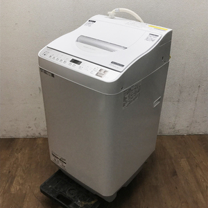 【中古】SHARP/シャープ ES-TX5F-S 縦型洗濯乾燥機 洗濯5.5kg 乾燥3.5kg 2022年製 上開き ●85412