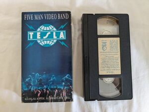 TESLA FIVE MAN VIDEO BAND VHSテープ