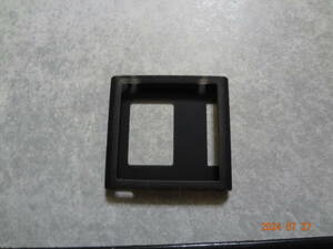 iPod nano 第6世代用 シリコンケース カバー ブラック