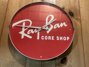 未使用 Ray Ban Core Shop Wall Clock レイバン 壁掛け時計 非売品 コレクターズアイテム アメリカ雑貨