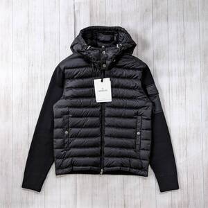 MONCLER/モンクレールMAGLIA TRICOT CARDIGANマリオーネトリコットカーディガン/フーデッドダウンジャケット/ニット切り替え/riri/SIZE L