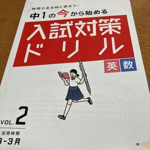 進研ゼミ　入試対策ドリル　英語　数学