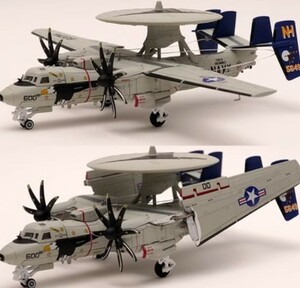 ★精密★変形 S14 1/144 E-2C 早期警戒機 E2 VAW-117 American Nimitz Aviation 2008 合金完成品 0616