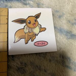 ポケモンデコキャラシール イーブイ　ポケモンパン ポケモンシール 中古　年代物