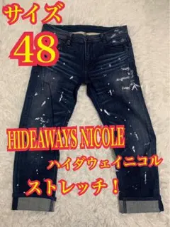 HIDEAWAYS NICOLE デニム　ジーンズ　ストレッチ　ペイント加工48