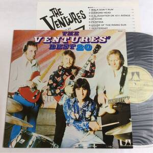 美品 / ベンチャーズ / VENTURES / BEST20 / LP レコード / GP-501 /