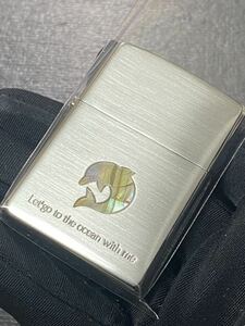 zippo シェル ドルフィン 特殊加工 希少モデル 2007年製 シルバーインナー 2007年製