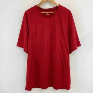 bcg アメリカ USA古着 半袖 Tシャツ XXXL メンズ 大きいサイズ 赤 レッド ロゴプリント トップス ゴルフ スポーツ ポリエステル