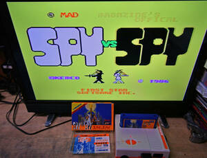 ●箱付　説明書付(#^.^#)●動作確認済●ファミコンカセット　SPY VS SPY スパイ VS スパイ　中古品●ソフト　FC　相模原●