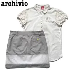 セットアップ　ARCHIVIO アルチビオ レース　パール　ゴルフ　レディース