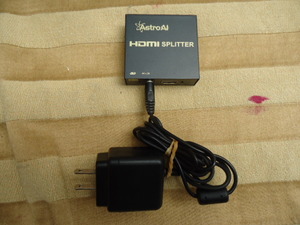 AstroAI　HDMI　SPLITTER　HDMI２分配器　動作品　４K 2K　３D対応　フルHV