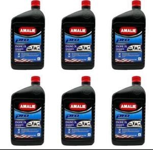 アマリー・プロ２サイクル AMALIE PRO TWO-CYCLE アマリーの2スト用オイル 1QT（946ml）　6本セット　e