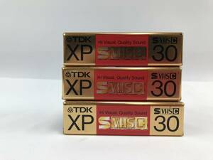 ☆未開封　TDK　S-VHS-C テープ　ST-C30XPG　　3個セット　♯191727-14