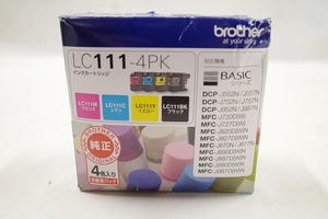 1円～ 未使用品☆brother 純正 LC111 4色組 LC111-4PK LC111BK LC111C LC111Y LC111M 黒/ブラック シアン イエロー マゼンタ