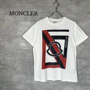 『MONCLER』モンクレール (S) プリント 半袖 tシャツ