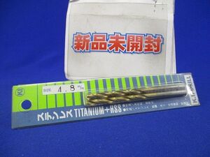 ドリル ステンレス TITANIUM+HSS 2本入 4.8m/m-02