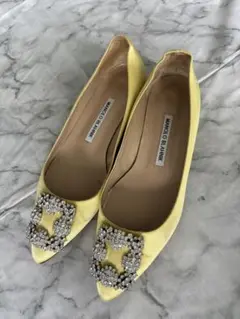 MANOLO BLAHNIK マノロブラニク　フラット　パンプス