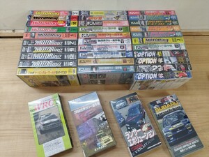 J10◆送料無料【スポーツカー & WRC関連 VHS 35本 / スバルWRC最強ファクトリー Option ベストモータリング ドリフト 世界ラリー他】241220