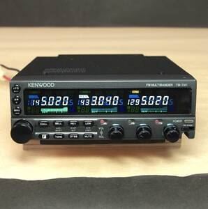 KENWOOD ケンウッド TM-941 仕様（TM-741+1200MHz）３バンド モービル機 白色 LED換装済（検索：TM-942 ）